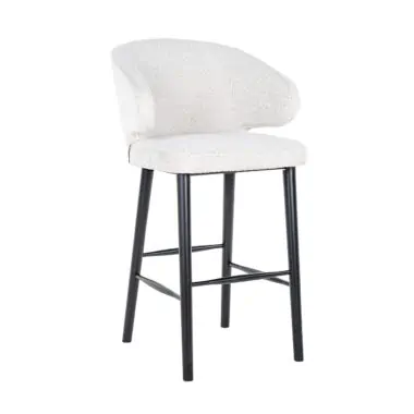 - Barstoel Indigo white bouclé