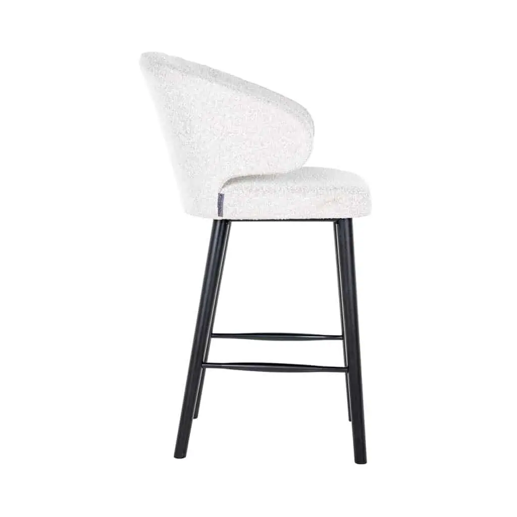 - Barstoel Indigo white bouclé