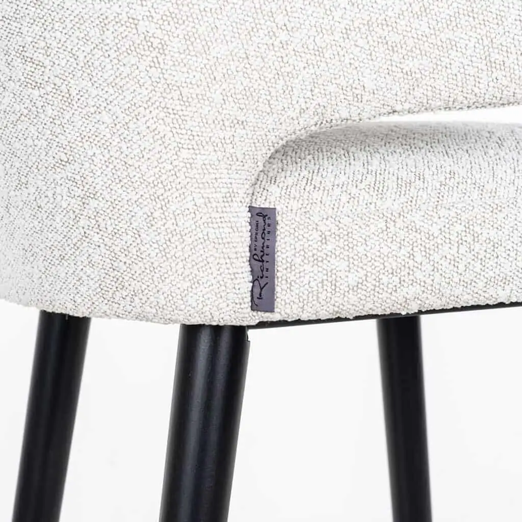 - Barstoel Indigo white bouclé