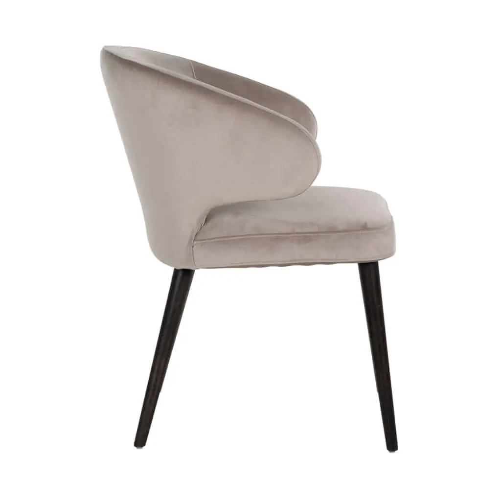 - Eetkamerstoel Indigo khaki velvet