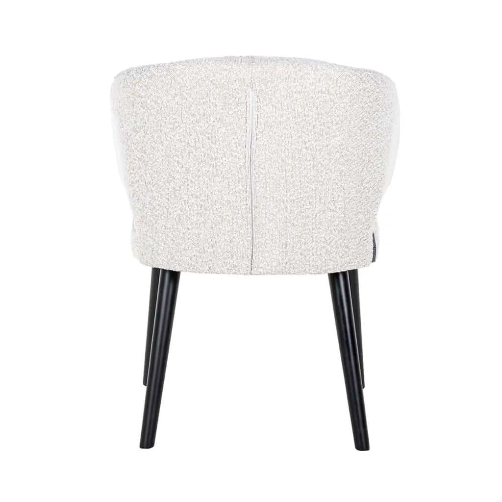 - Eetkamerstoel Indigo white bouclé