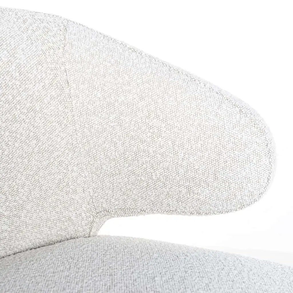 - Eetkamerstoel Indigo white bouclé