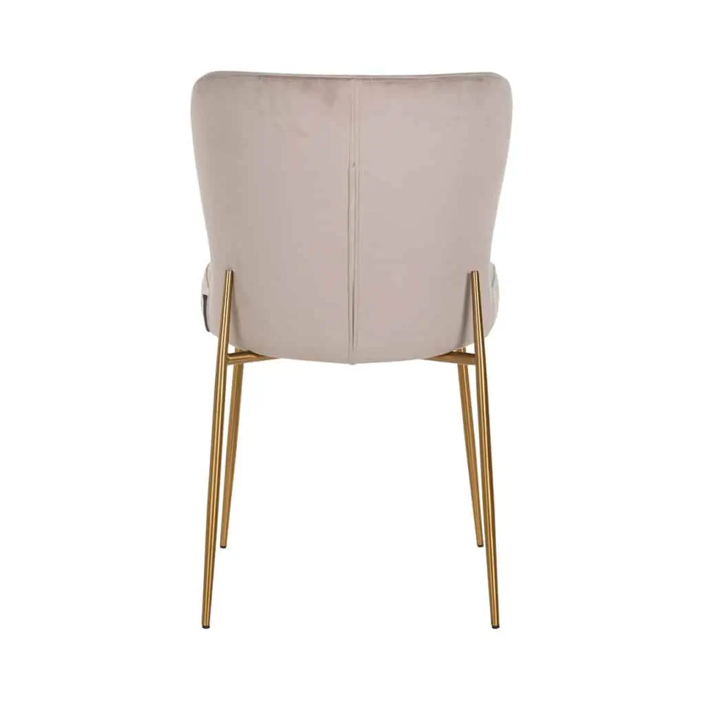- Eetkamerstoel Odessa khaki velvet fire retardant (Set of 2)