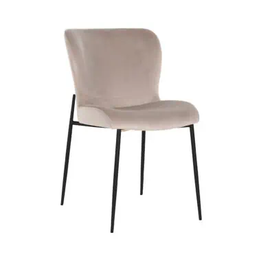 - Eetkamerstoel Darby khaki velvet fire retardant (Set of 2)