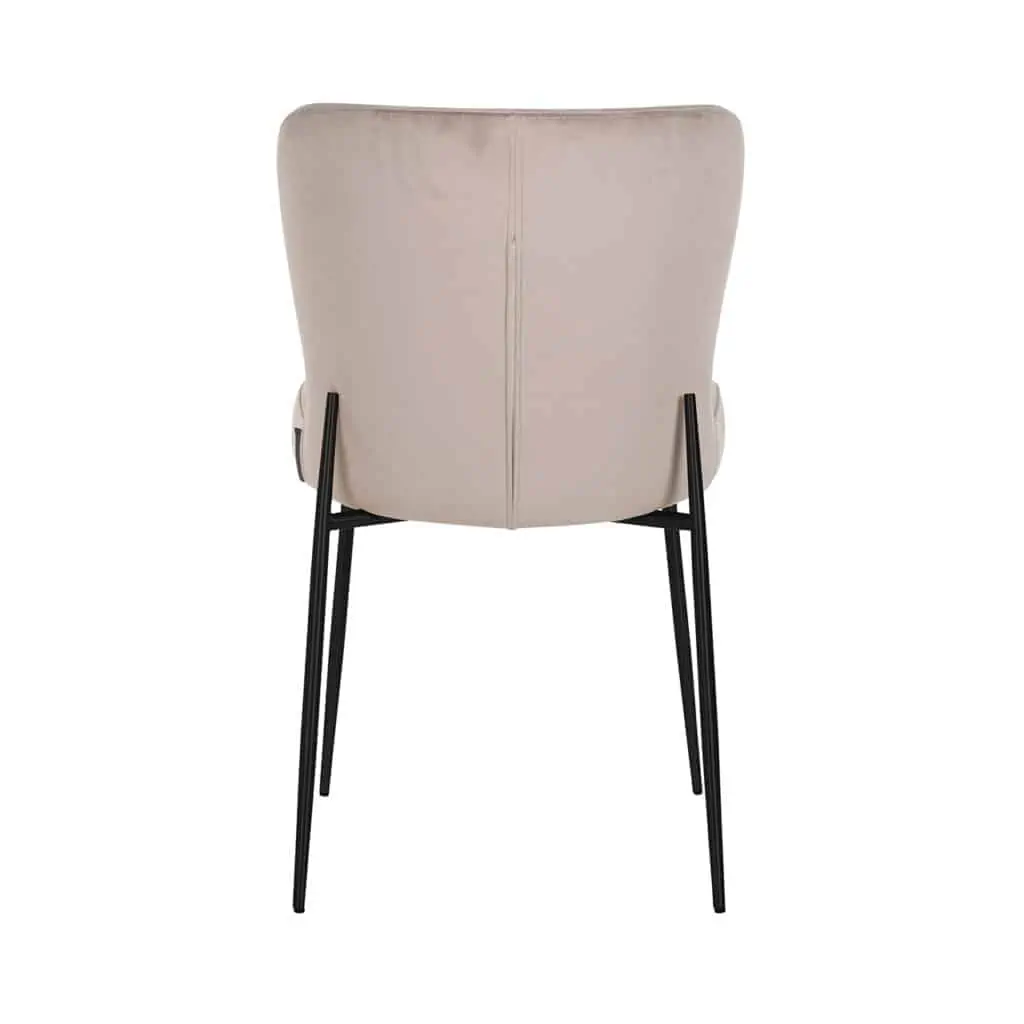 - Eetkamerstoel Darby khaki velvet fire retardant (Set of 2)