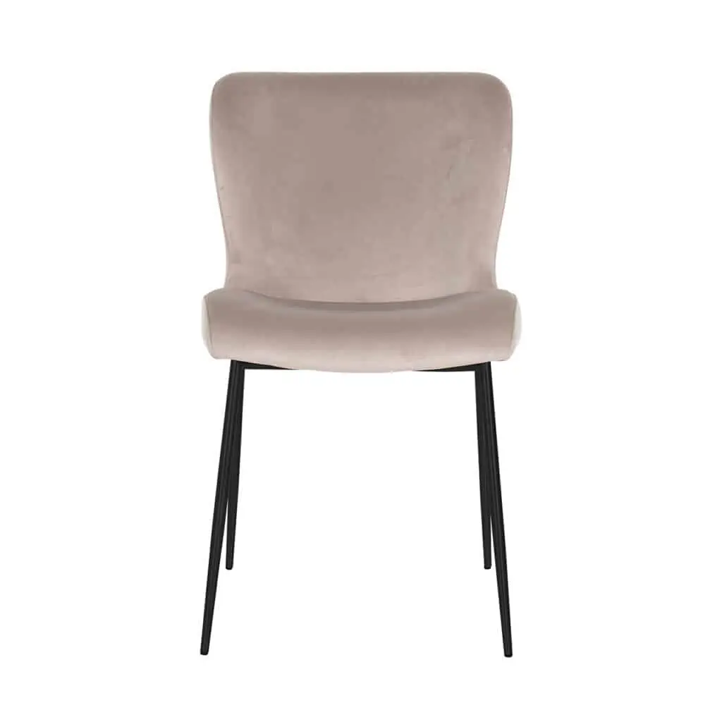 - Eetkamerstoel Darby khaki velvet fire retardant (Set of 2)