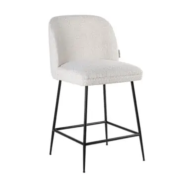 - Counterstoel Pullitzer white bouclé