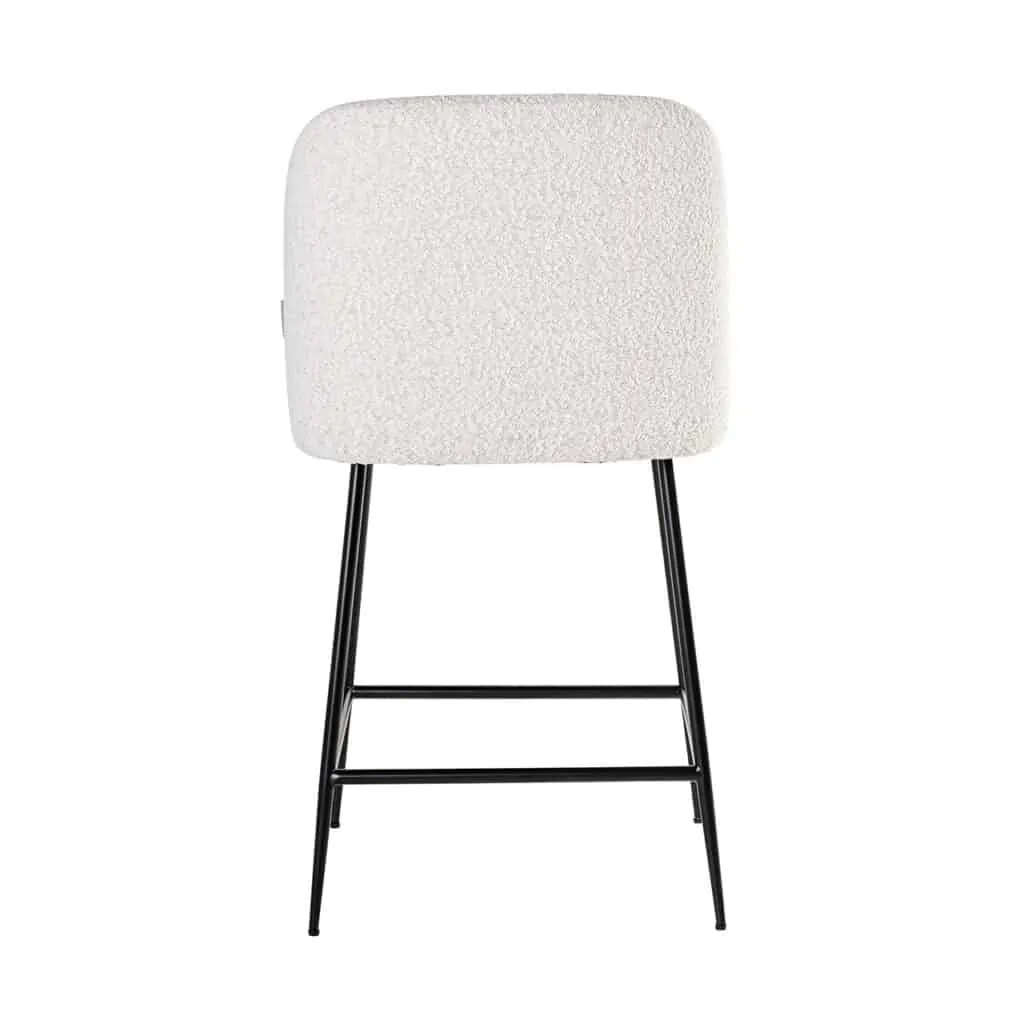 - Counterstoel Pullitzer white bouclé