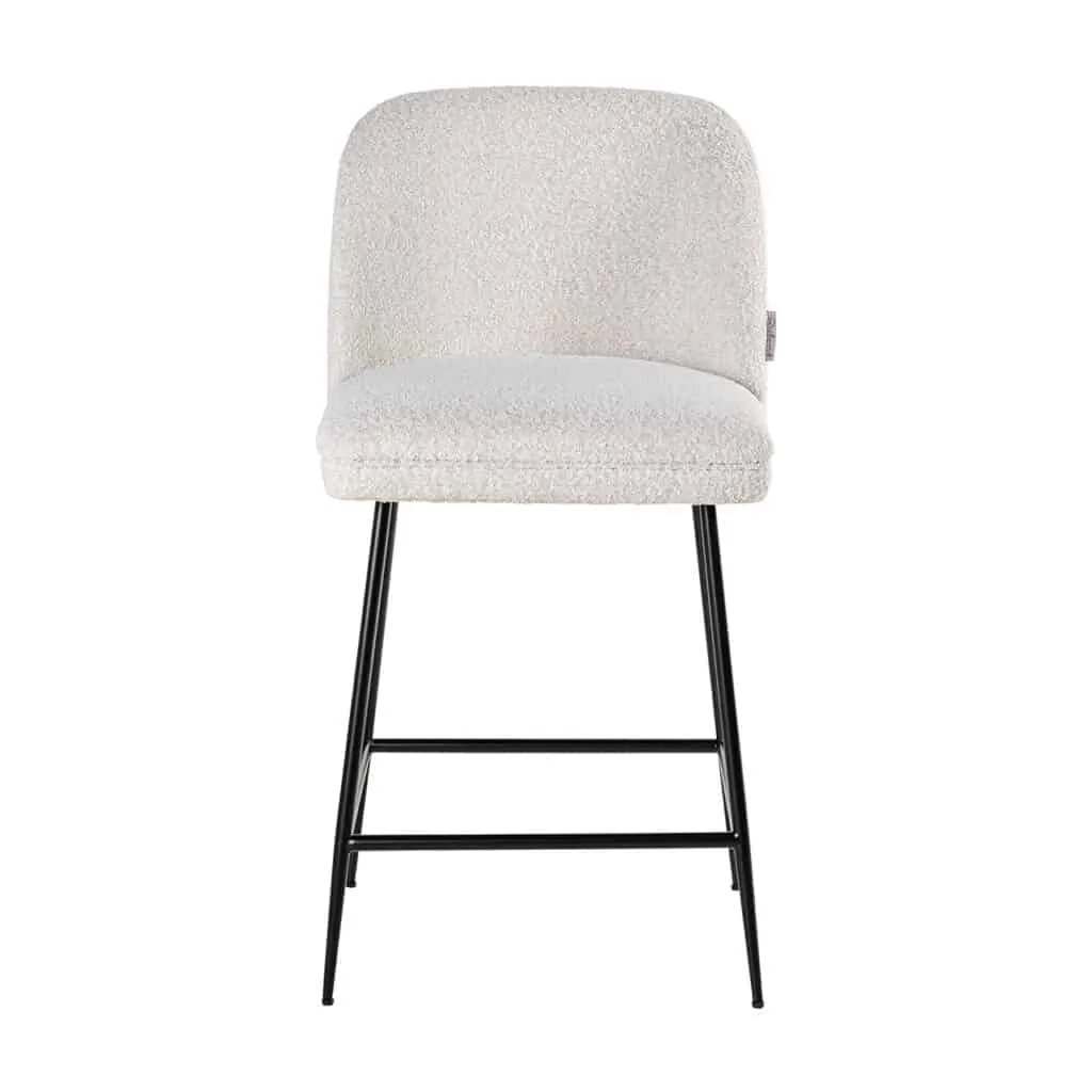 - Counterstoel Pullitzer white bouclé