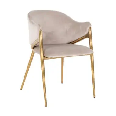 - Eetkamerstoel Gwen khaki velvet fire retardant
