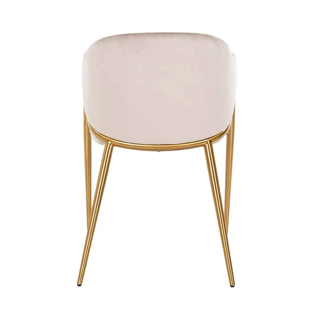 - Eetkamerstoel Gwen khaki velvet fire retardant