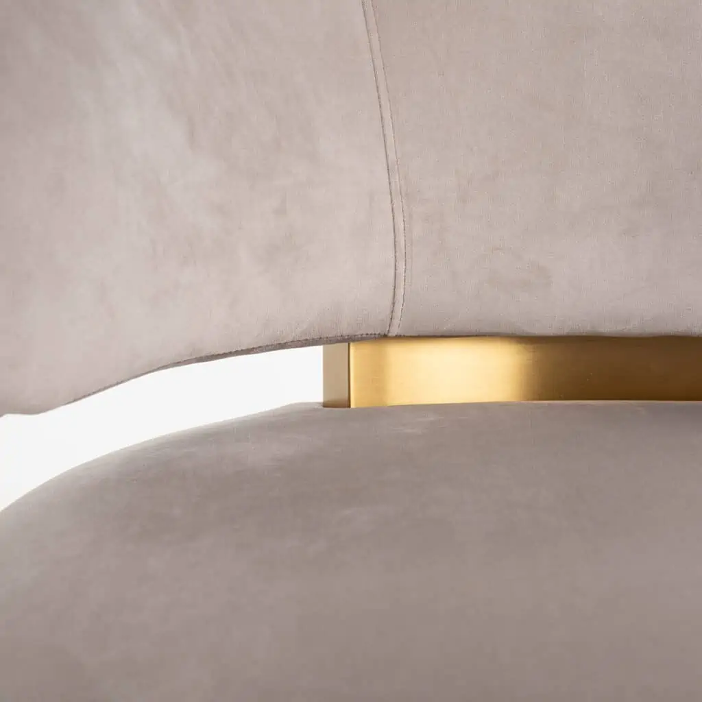 - Lounge stoel Maxime khaki velvet