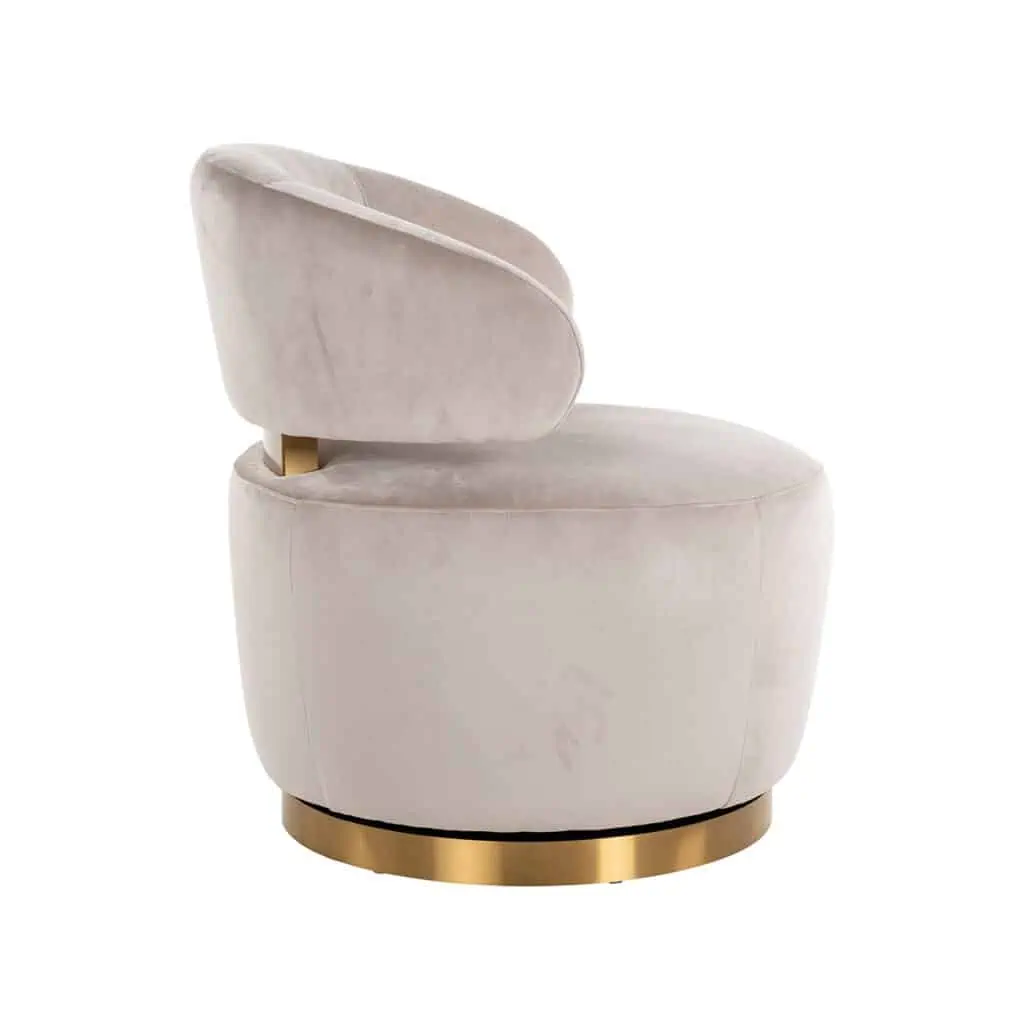 - Lounge stoel Maxime khaki velvet