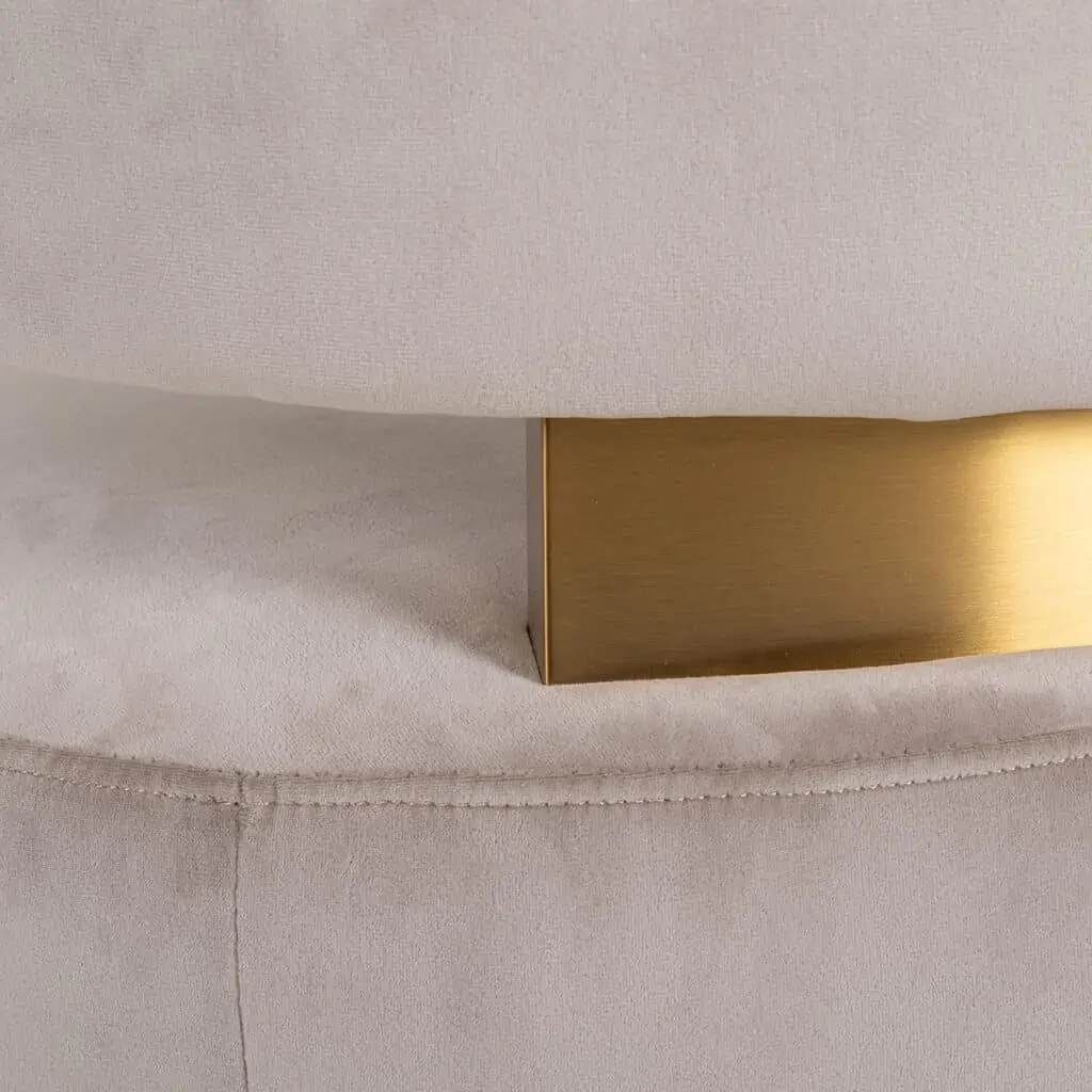 - Lounge stoel Maxime khaki velvet