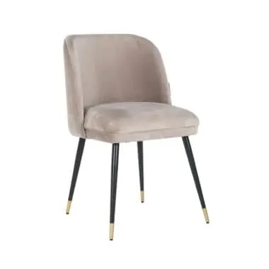- Eetkamerstoel Alicia khaki velvet fire retardant