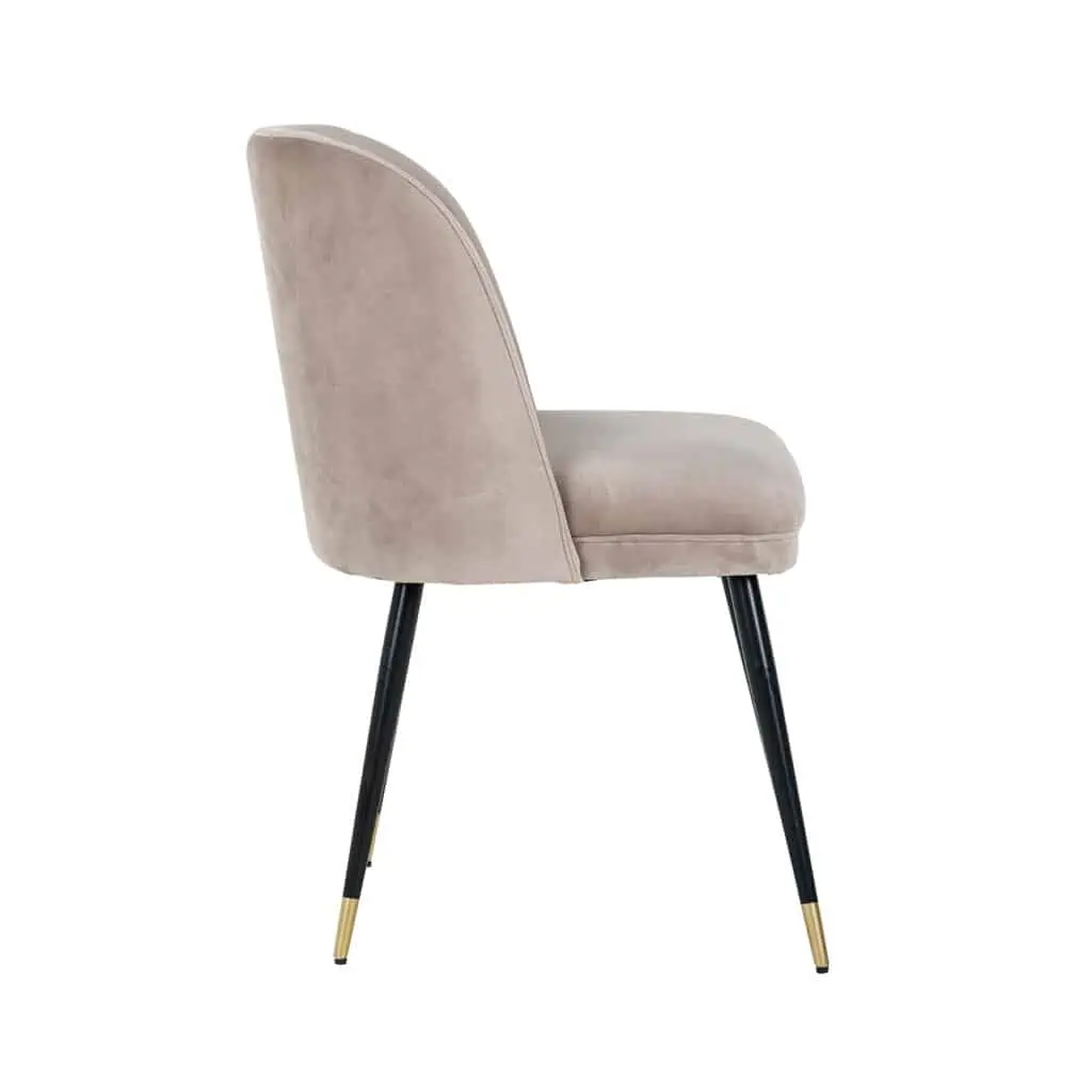 - Eetkamerstoel Alicia khaki velvet fire retardant