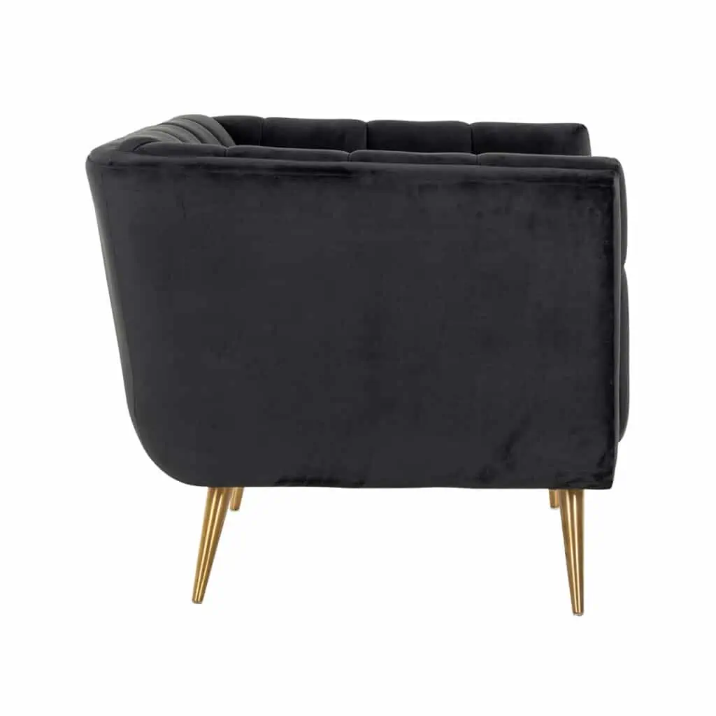 - Lounge stoel Huxley anthracite velvet