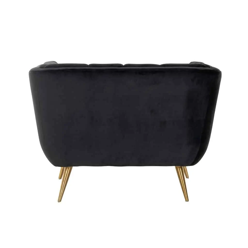 - Lounge stoel Huxley anthracite velvet