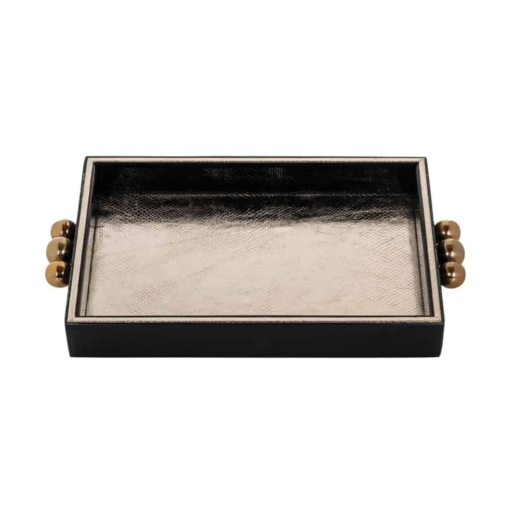 - Dienblad Liv black/gold