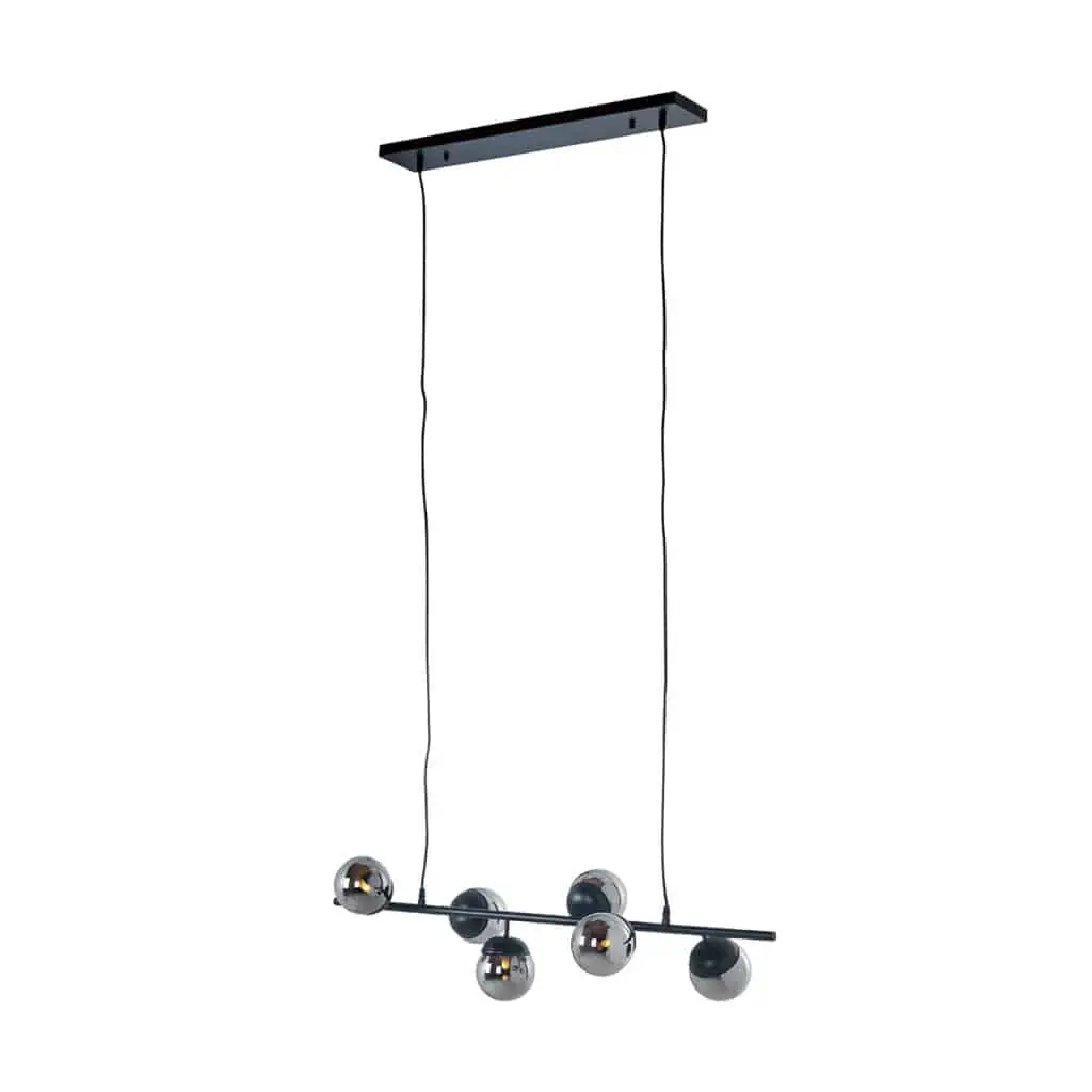 - Hanglamp Bente black smoked