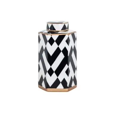 -KP-0053 - Pot Latrell klein (Black/white)