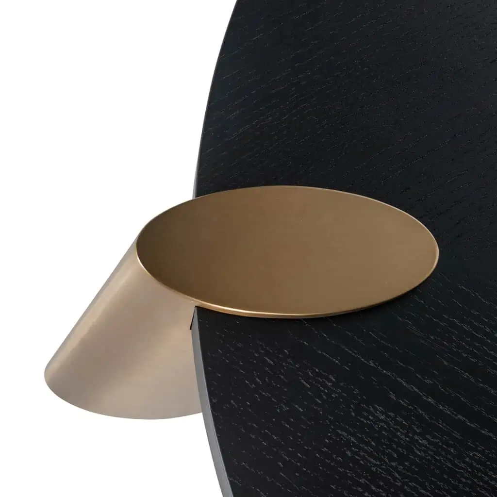 - Salontafel Brody charcoal 100Ø