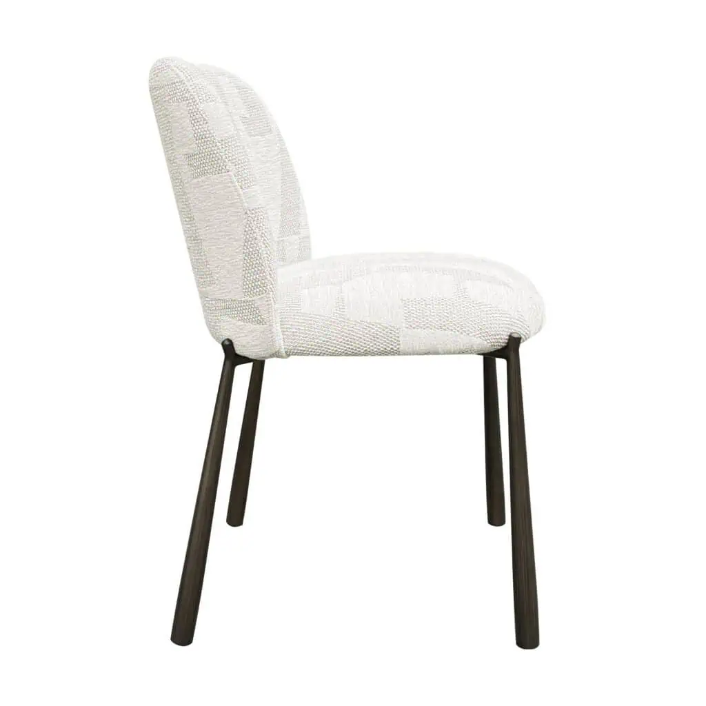 - Eetkamerstoelen Lana beige graffic (set van 2) (Beige graffic)