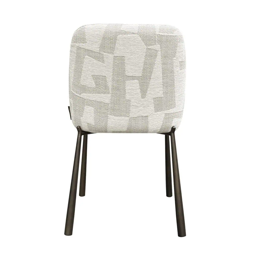 - Eetkamerstoelen Lana beige graffic (set van 2) (Beige graffic)
