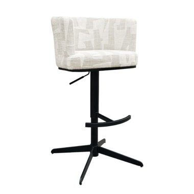 - Chaise de bar/comptoir Cheyenne beige graffic Beige graffic)