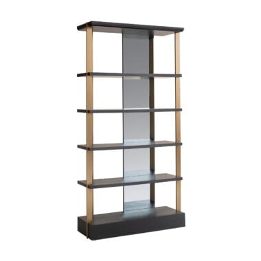 - Wandkast Rigley met spiegel (Charcoal)