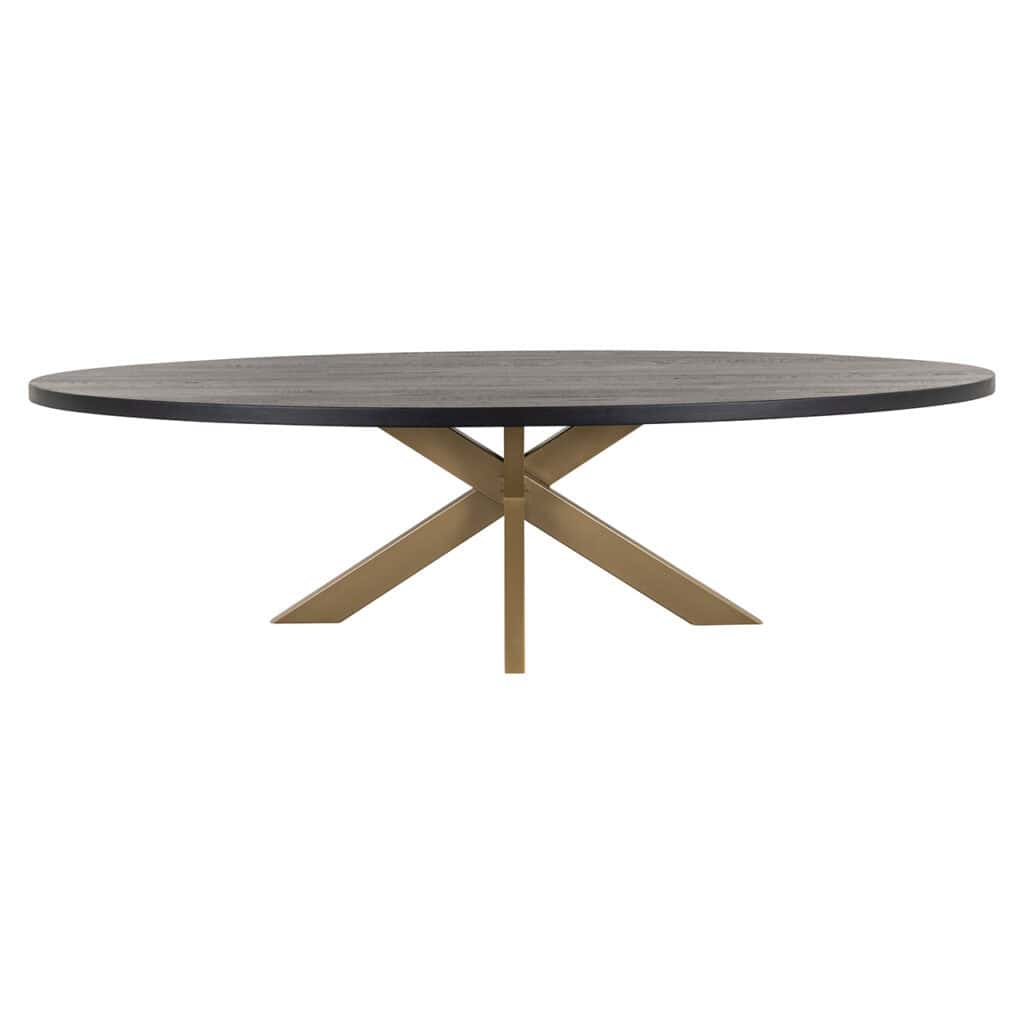 - Eettafel Watson black 235 incl. spinpoot goud (Black)