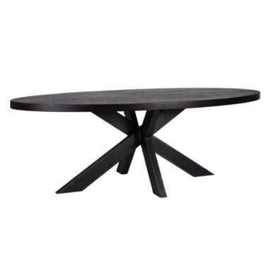 - Eettafel Watson black 300 incl. spinpoot zwart (Black)
