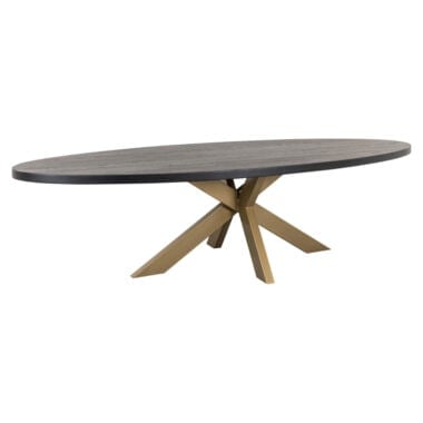 - Eettafel Watson black 300 incl. spinpoot goud (Black)