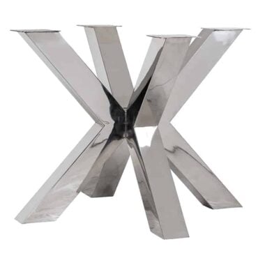 - Eettafel poot X-leg Bodhi silver