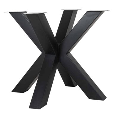 - Eettafel poot X-leg Bodhi zwart