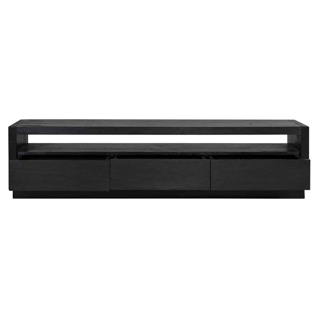 Anrichte Oakura - TV- 3-Schublade (Schwarz)