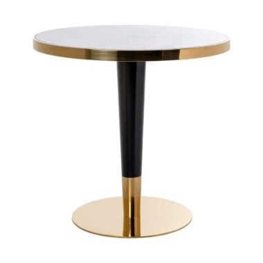 - Bistrotafel Osteria 80Ø (Black/white)