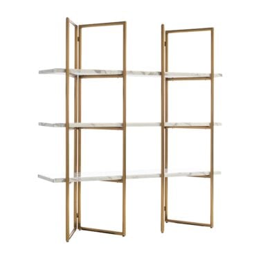 - Wandkast Lagrand gold met 3 planken (Gold)