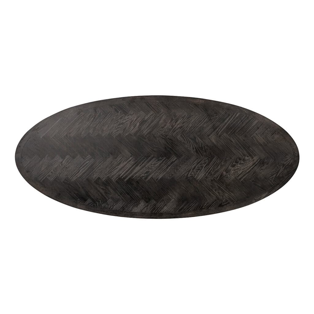 - Eettafel Blackbone brass ovaal 230 (Black rustic)