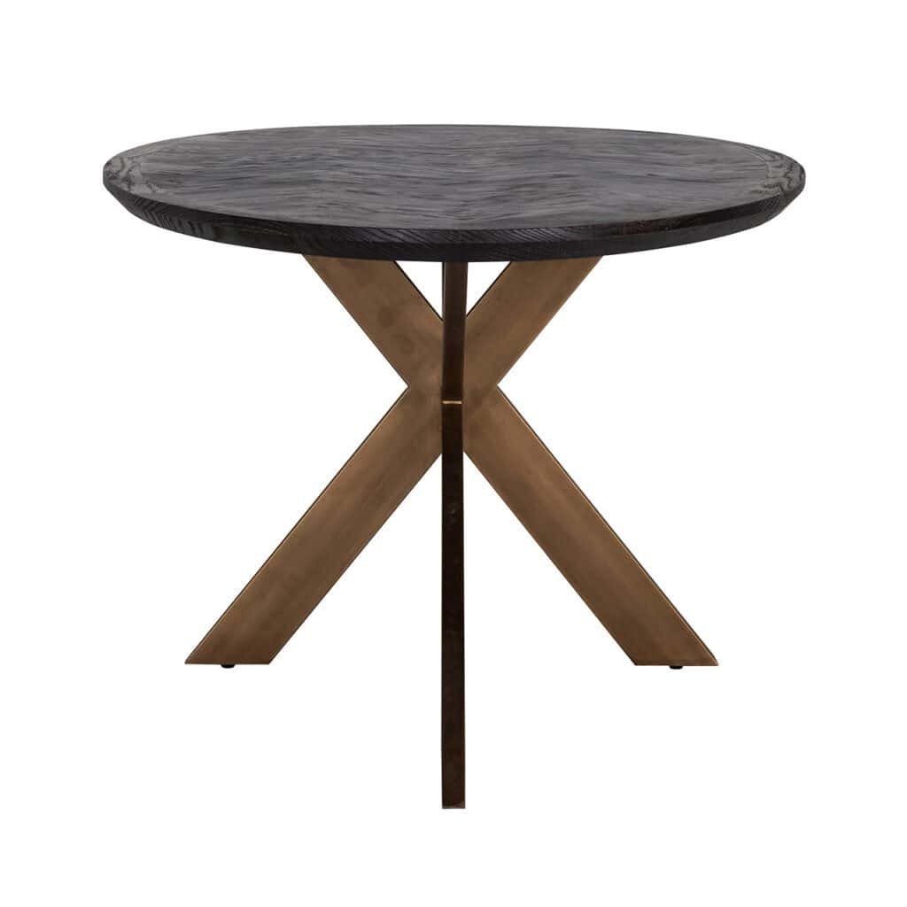- Eettafel Blackbone brass ovaal 230 (Black rustic)