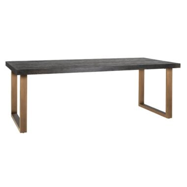 - Eettafel Blackbone brass 220 (Black rustic)