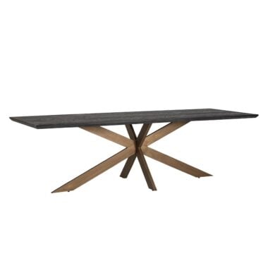 - Table à dîner Blackbone  brass  260 (rustique noir)