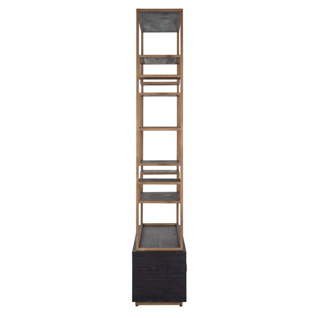 - Wandkast Hunter 2-laden (Black rustic)