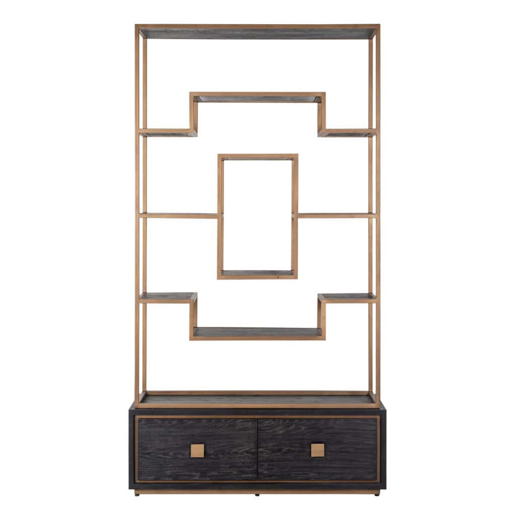 - Wandkast Hunter 2-laden (Black rustic)
