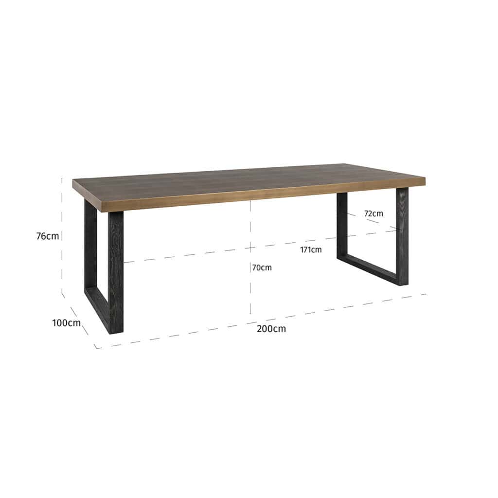 - Eettafel Bloomville 200 (Brown)