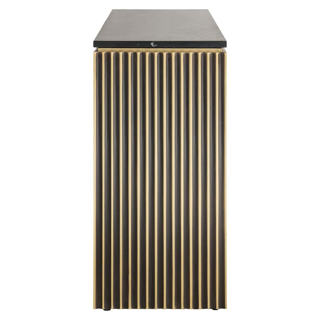 Anrichte Les Arcs Brushed - 3-türig ( Gold)