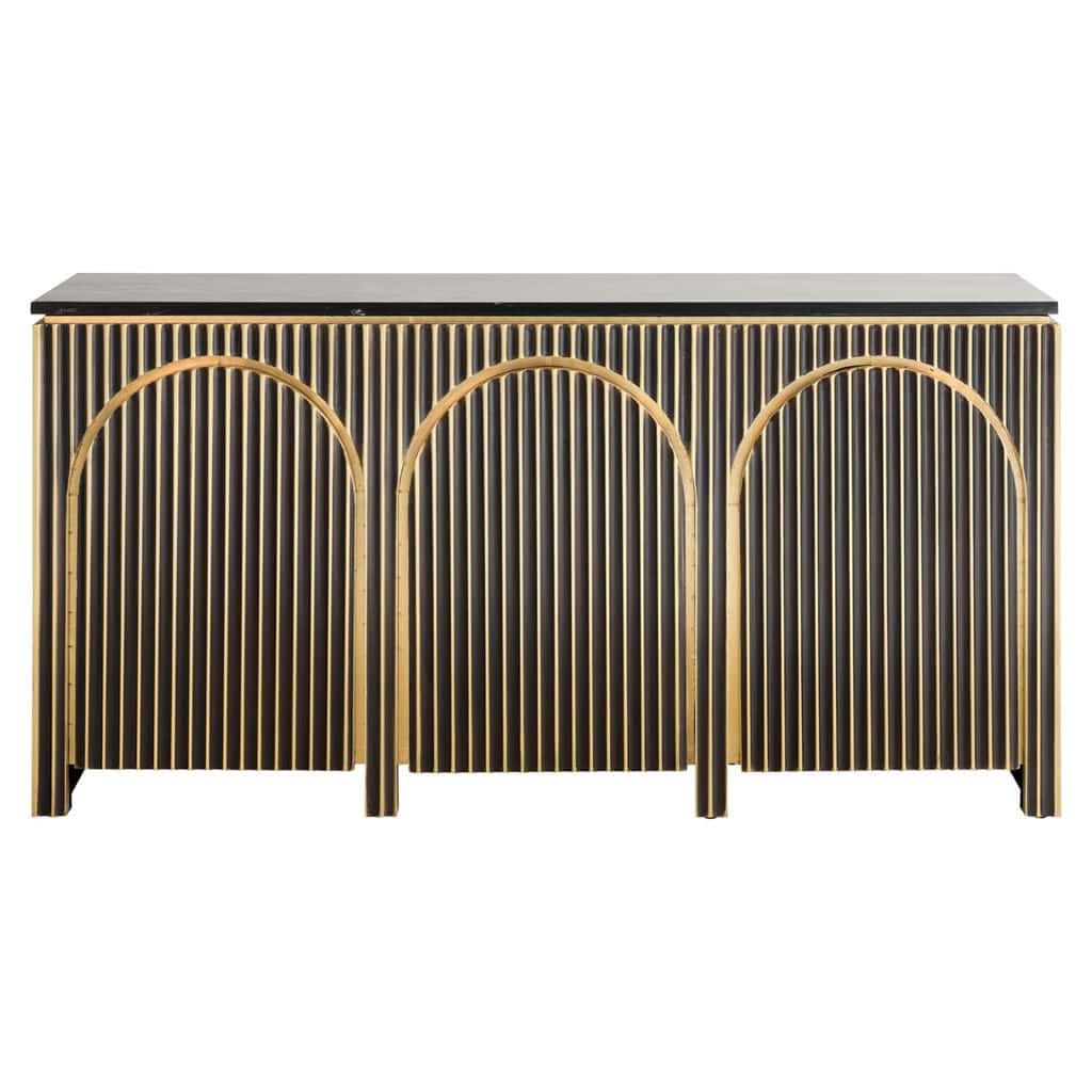 Anrichte Les Arcs Brushed - 3-türig ( Gold)