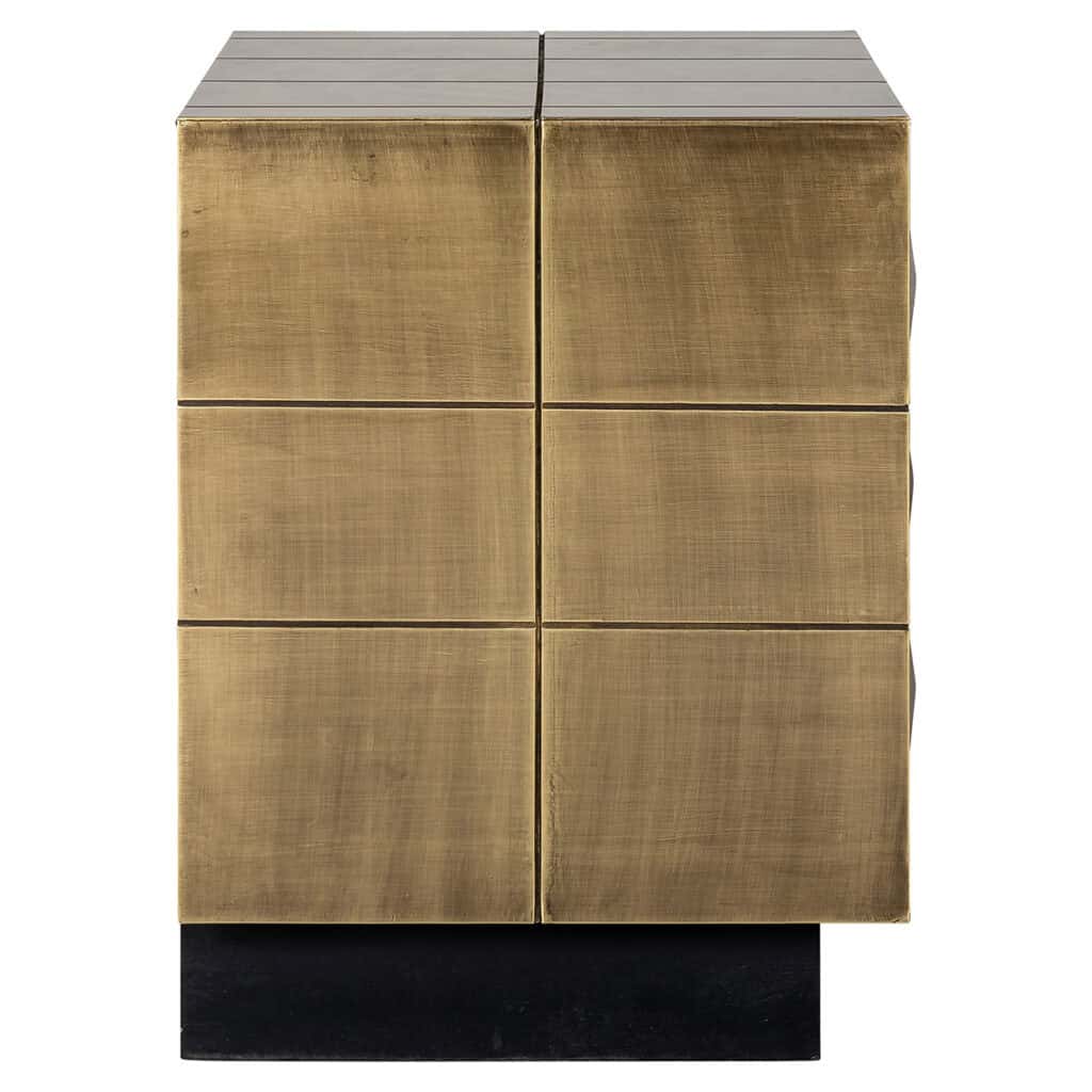 - Nachtkast Collada 3-laden (Brushed Gold)