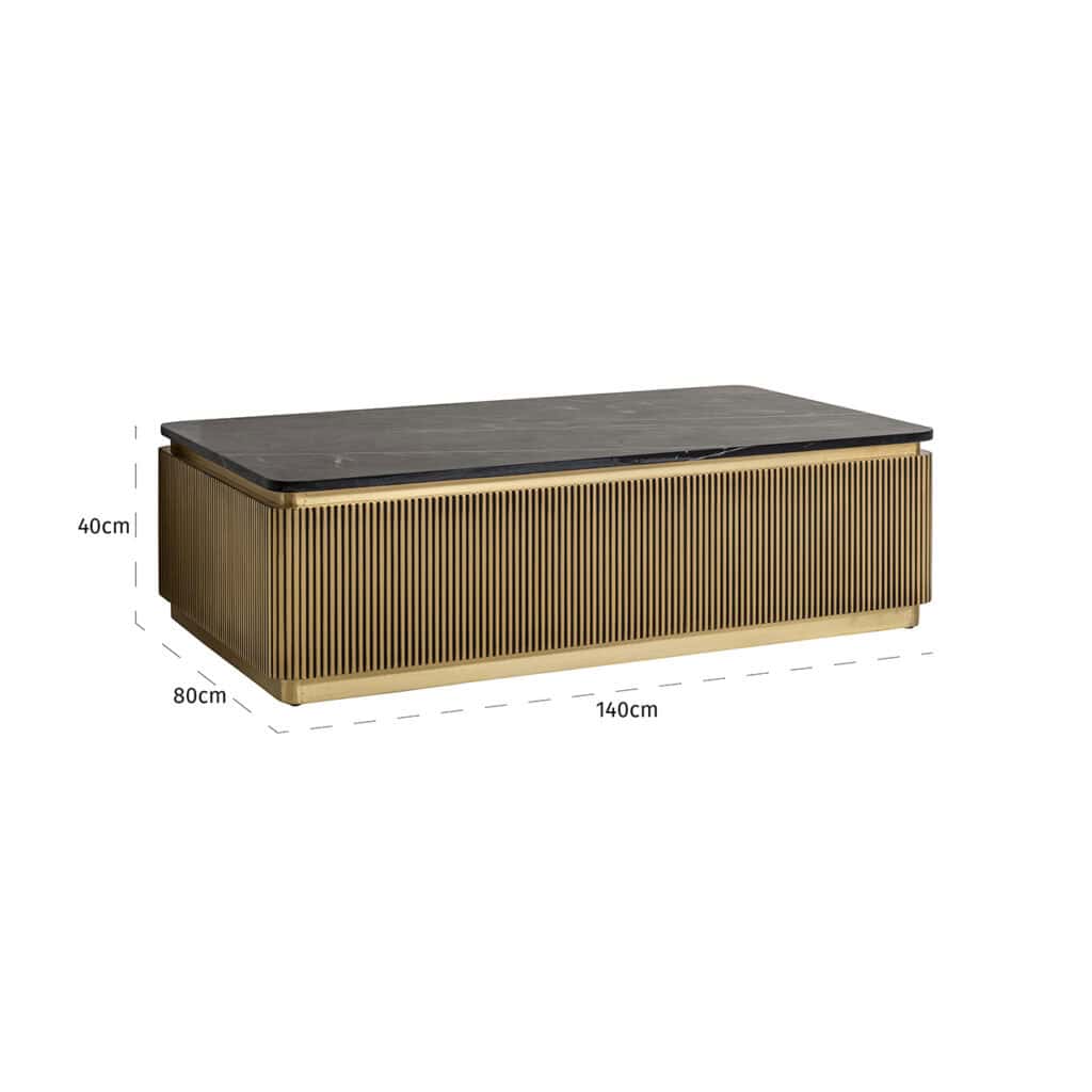 - Table de salon Ironville  (Or)