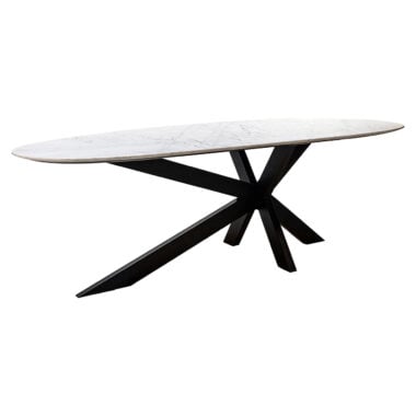 - Eettafel Trocadero wit (Black/white)